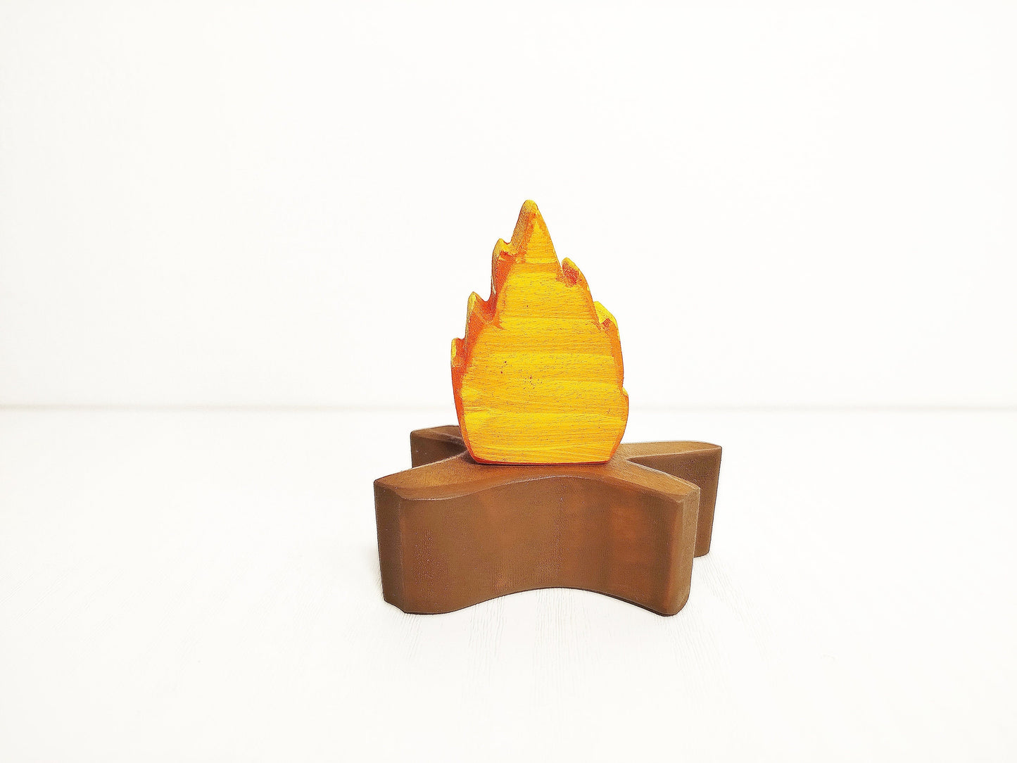 Wooden fire toy, waldorf inspired fire toy, open ended play material, christmas gift for kids and toddlers, imaginative pretend play toy