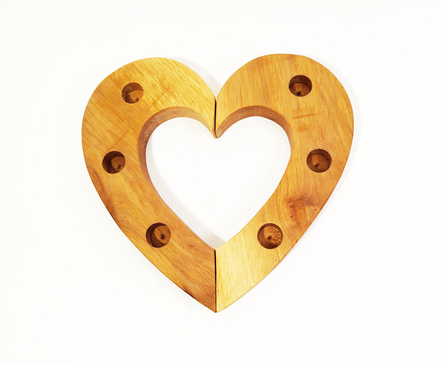 Waldorf heart shaped birthday ring, heart celebration ring,waldorf spiral, wooden birthday candle holder, seasonal table decor