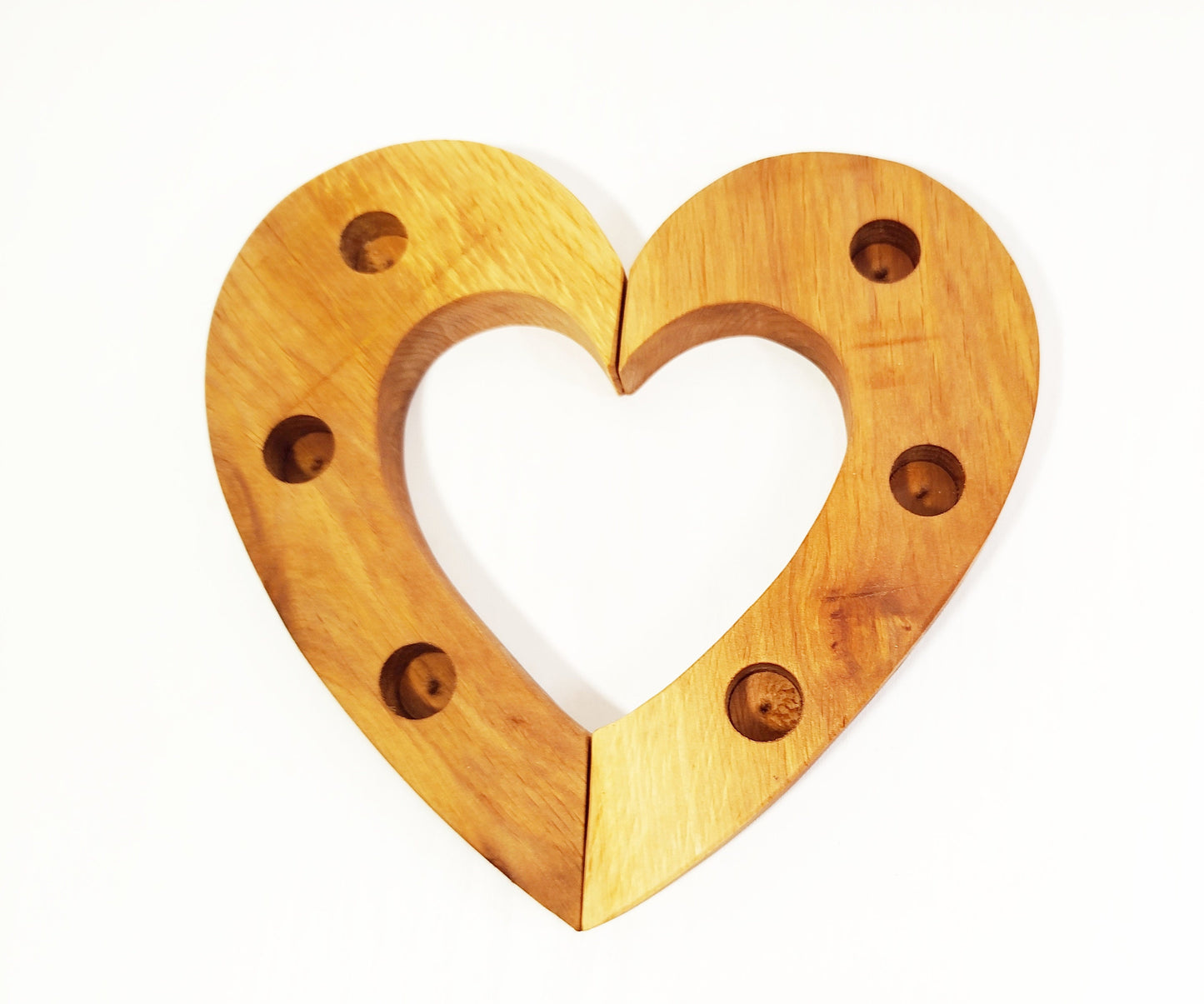 Waldorf heart shaped birthday ring, heart celebration ring,waldorf spiral, wooden birthday candle holder, seasonal table decor