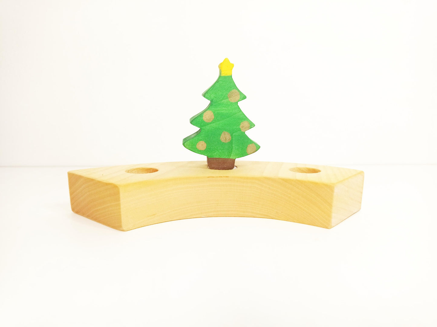 Christmas tree with golden details celebration ring ornament, birthday ring ornaments, christmas seasonal table decoration, jaar ring