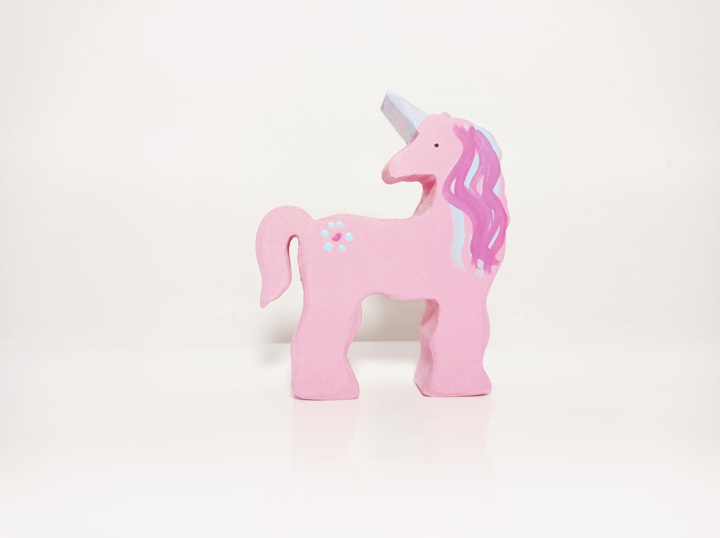 Unicorns and Pegasus toy set, wooden unicorn toy, Pegasus toy, wooden waldorf toy, open ended play set, imaginative play toy, wooden toys
