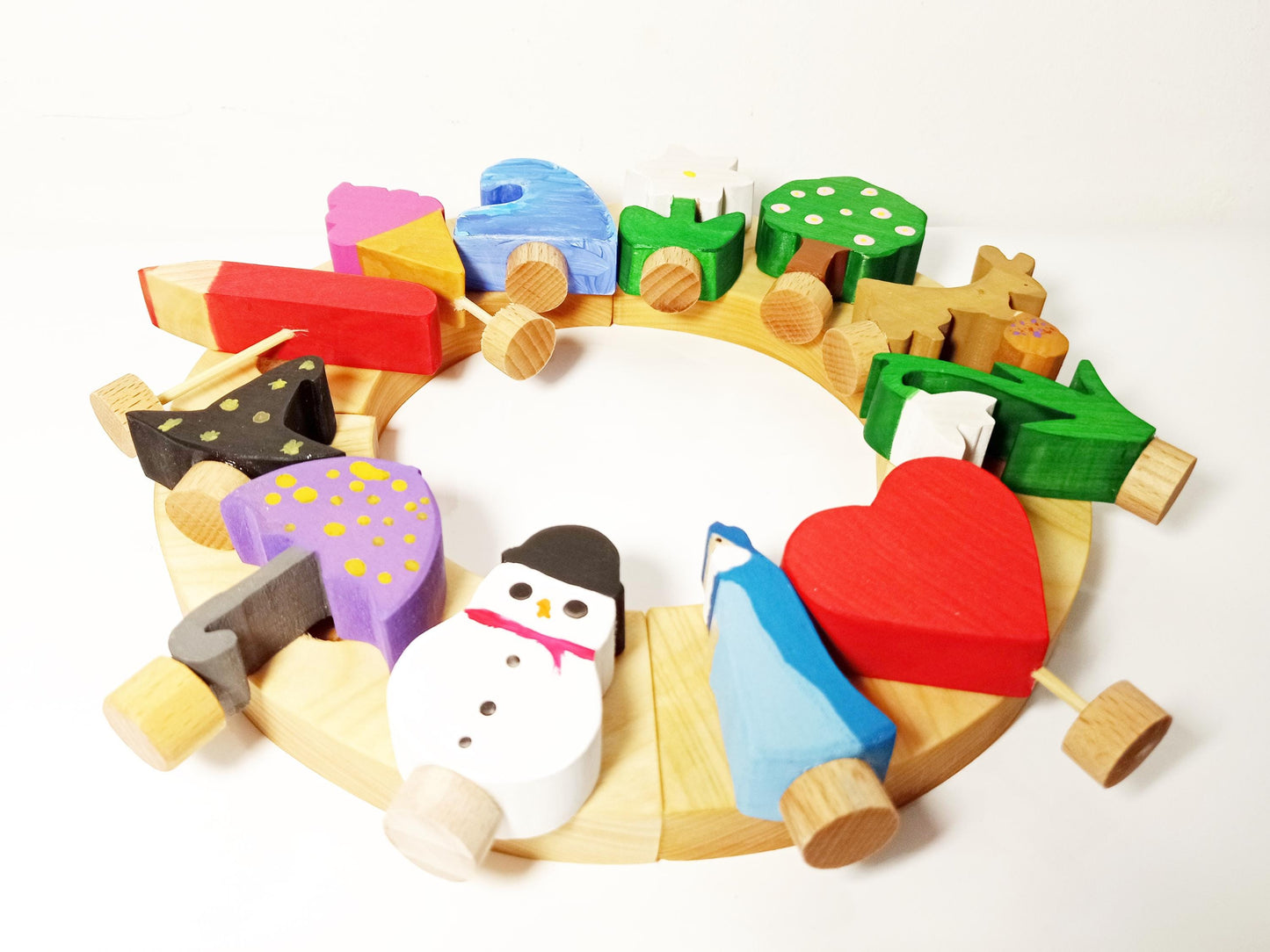 Year celebration birthday ring ornaments, seasonal table decoration, waldorf year calendar ornaments, yaar ring, waldorf nature table decor