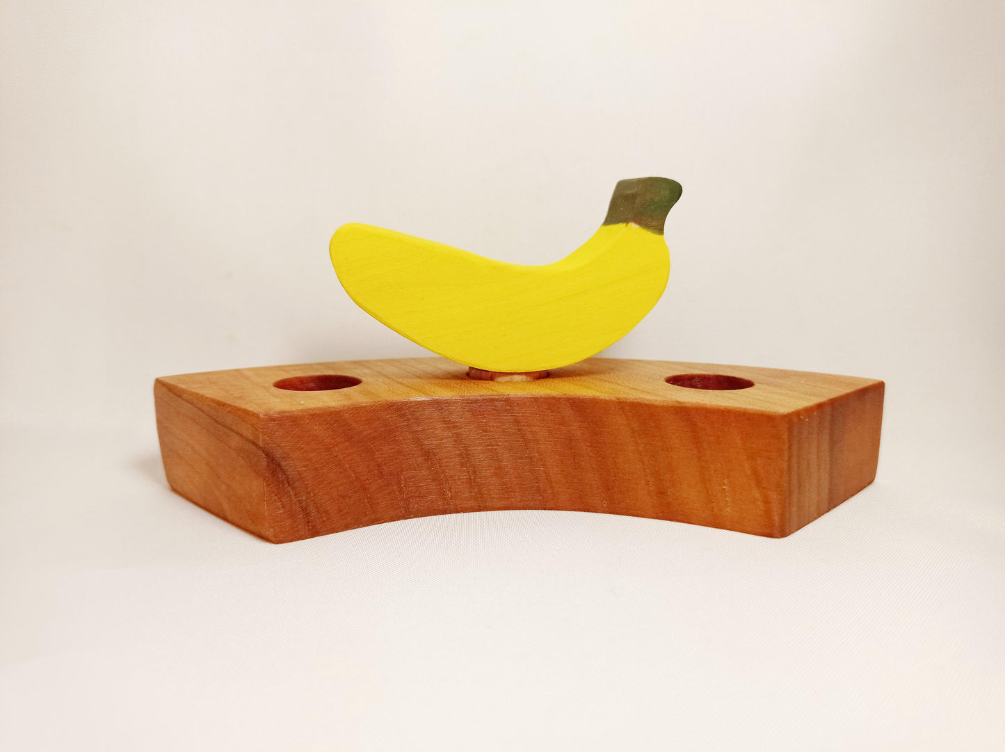 Banana celebration ring ornament, fruit birthday ring ornament, waldorf birthday celebration ring, banana ornament, seasonal table decor