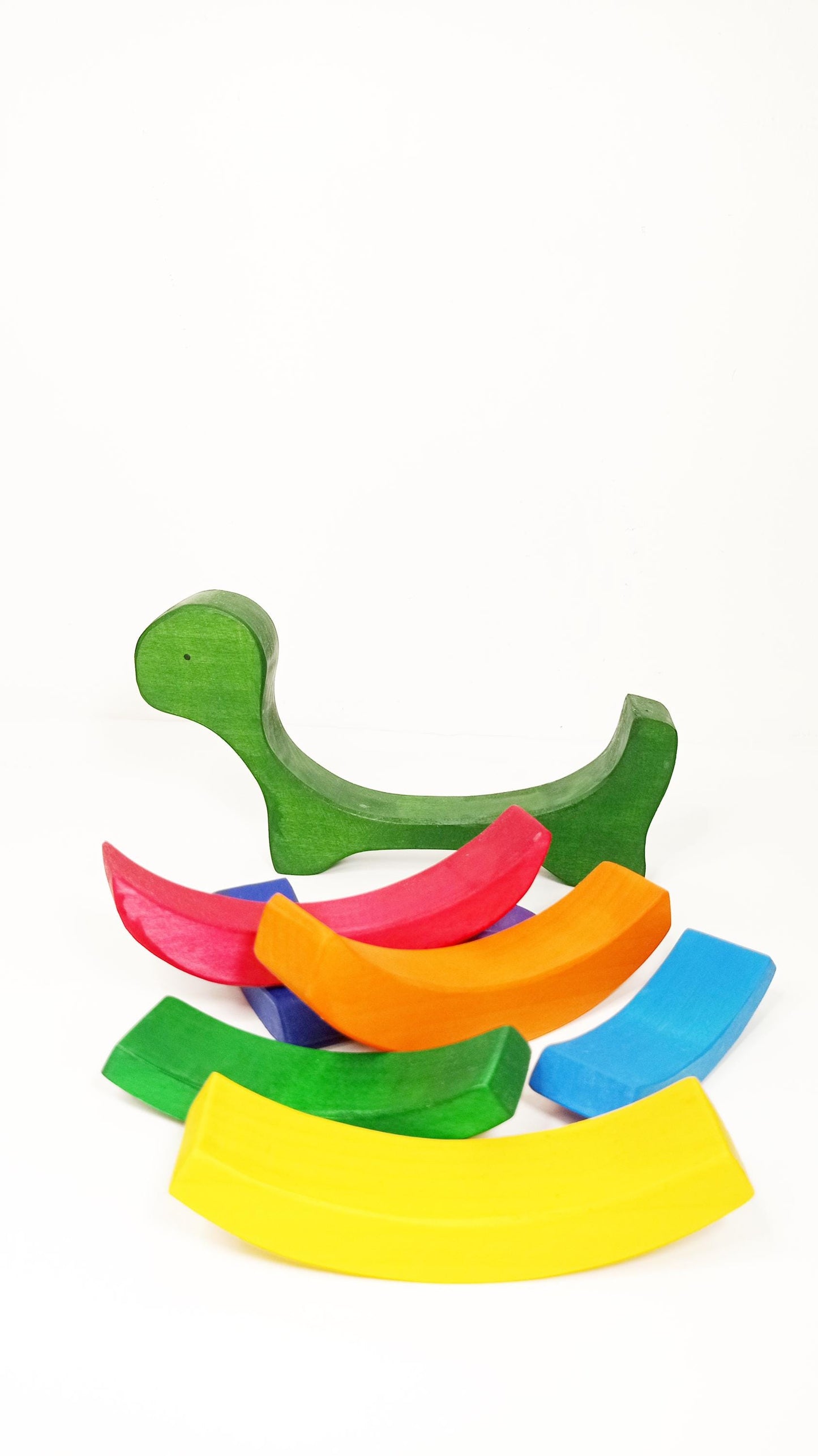 Rainbow stacking wooden turtle toy, rainbow stacker, wooden nesting toy, waldorf inspired, gift for babies, toddler, montessori wooden toy