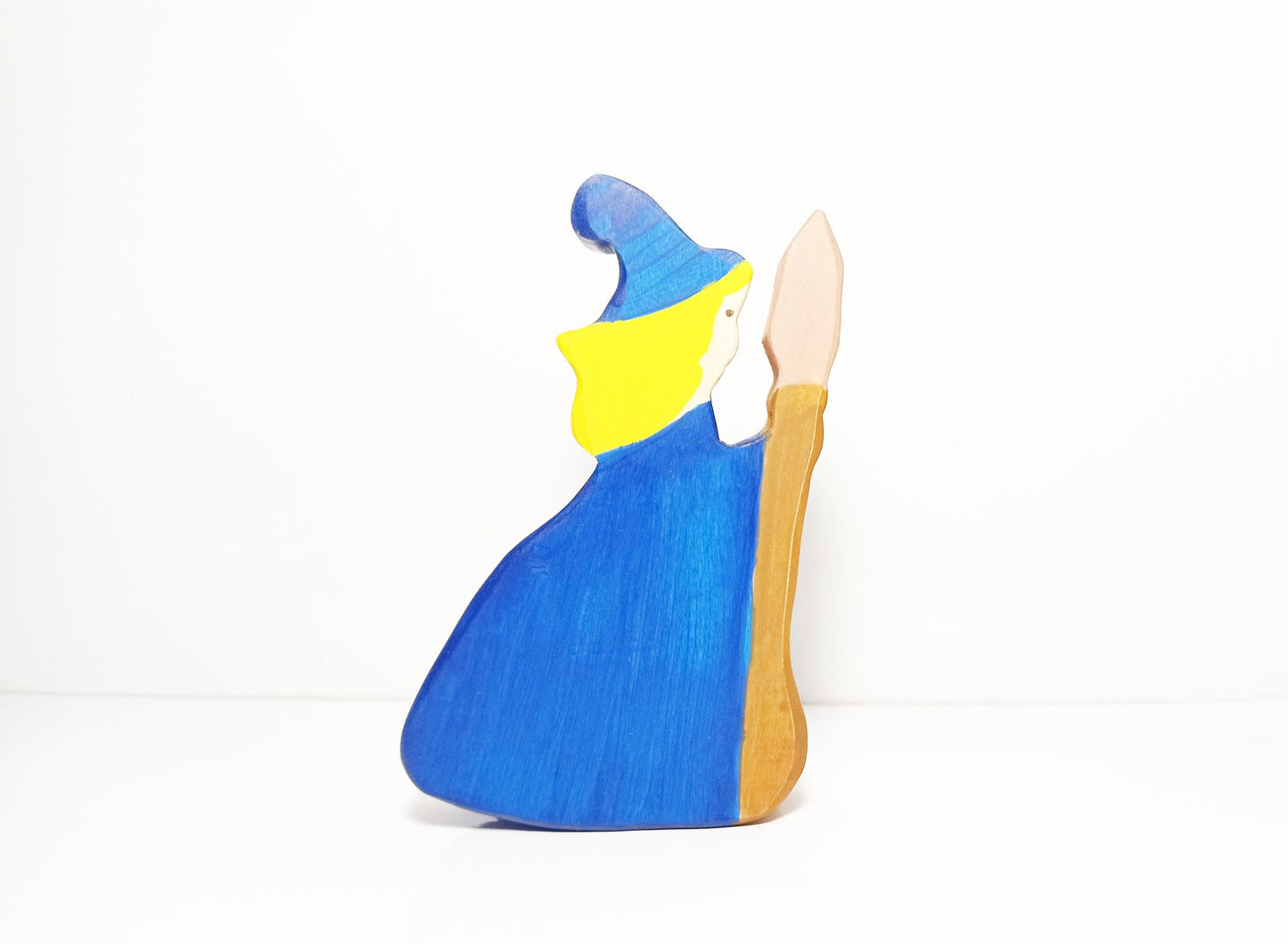 Sorceress wooden toy, wooden halloween witch waldorf inspred toy, halloween decoration, imaginative play, pretend play,halloween decor