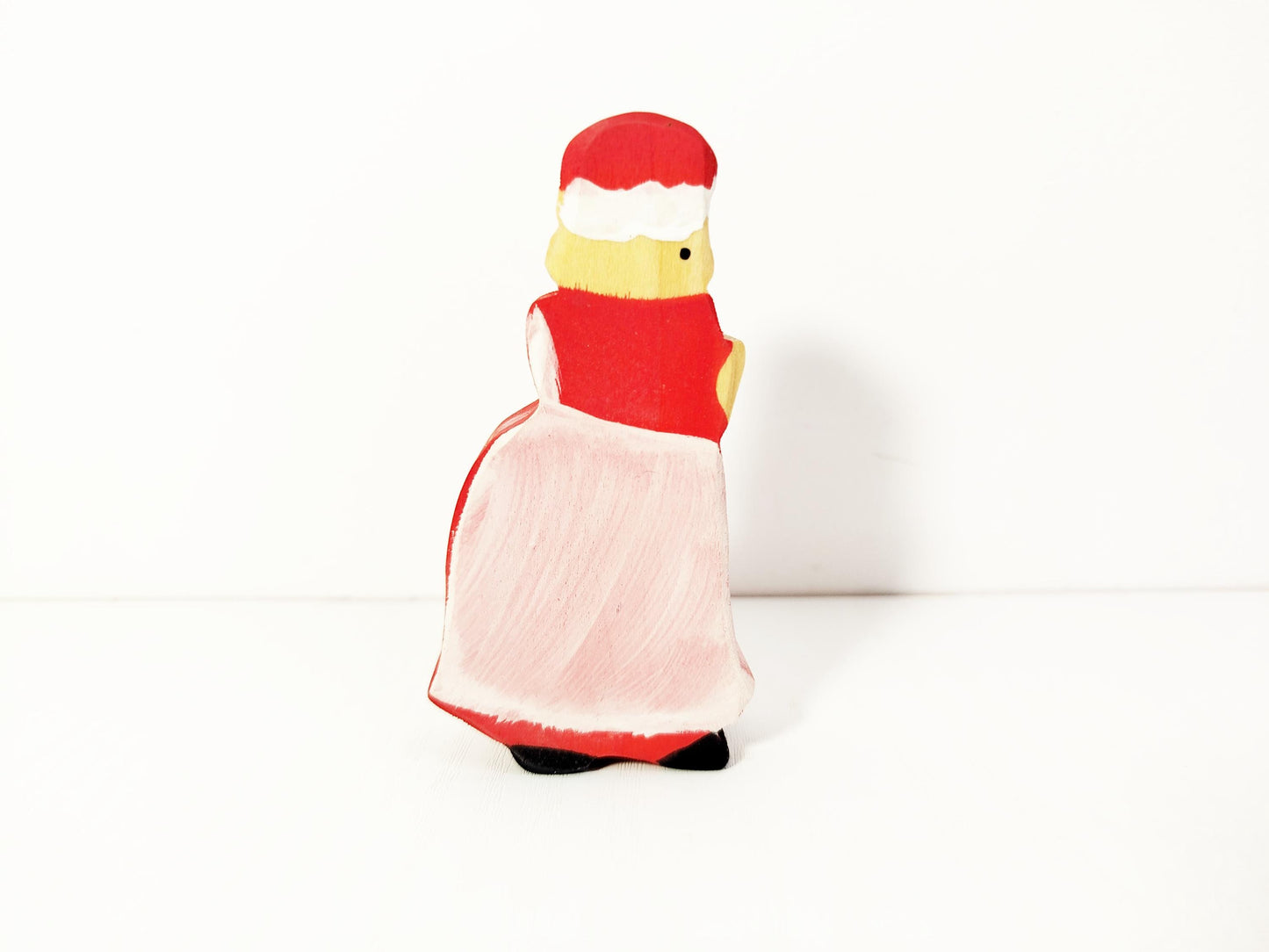 Mrs Claus waldorf inspired wooden toy, wooden Santa toy, Mrs Claus wooden toy, christmas gift for kids, wooden christmas decorations