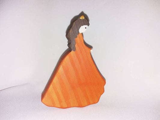 Princess wooden toy, princess wooden figurine, wooden princess, waldorf wooden toy, gift for girls, christmas gift, wooden toy, princess toy