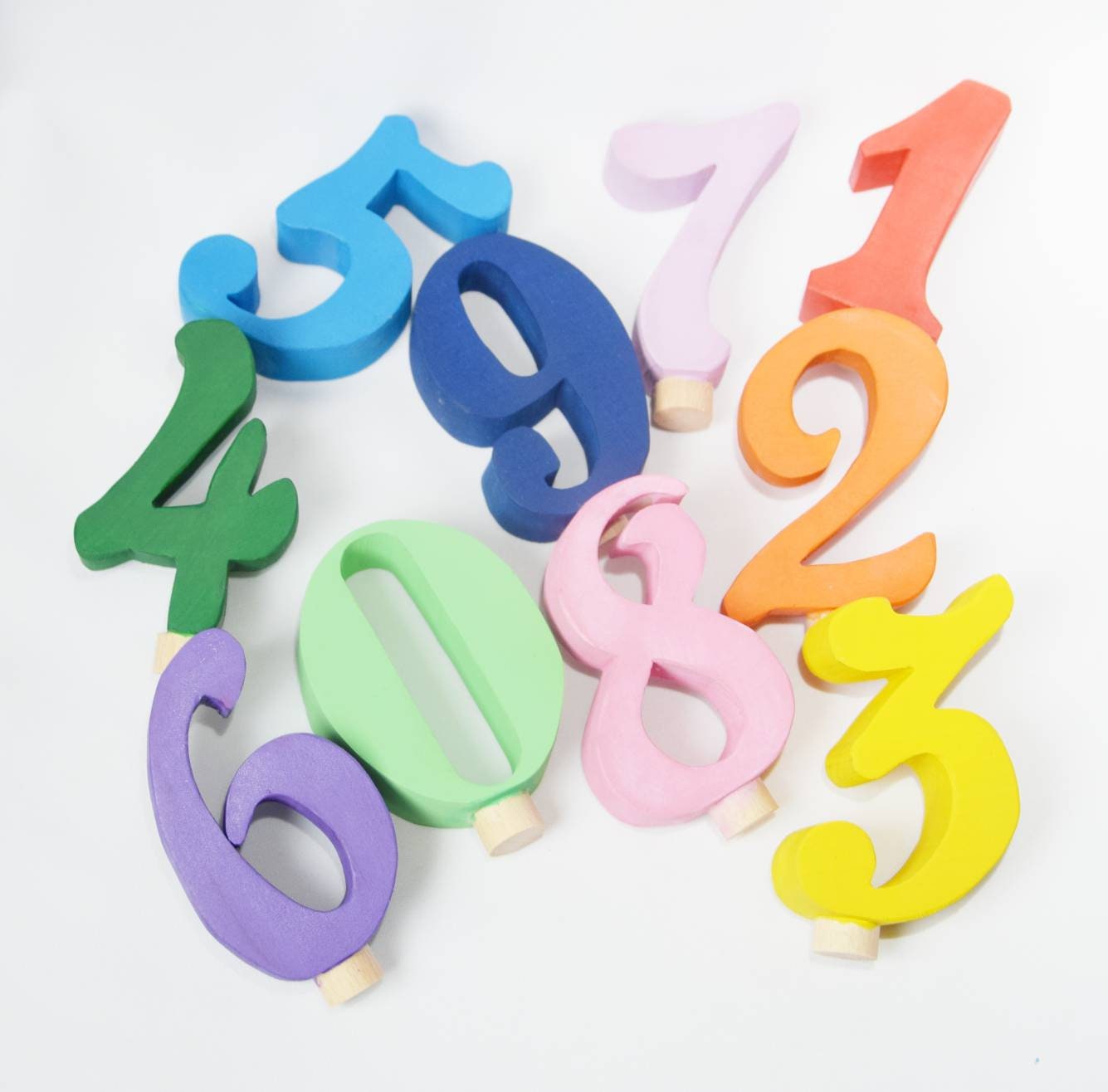 10 numbers birthday ring ornament set