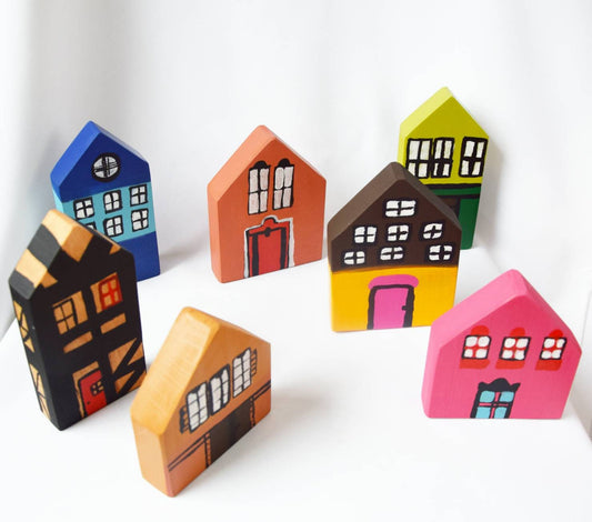 One wooden house of choice wooden toy, wooden decor, open ended play, imaginative play, waldorf inspired toy, decorative house, wooden decor