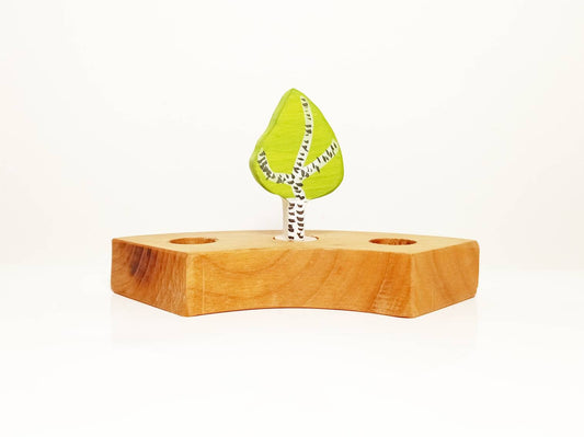 Birch tree waldorf celebration birthday ring ornament