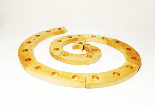 advent spiral waldorf celebration ring, waldorf christmas spiral, waldorf christmas, waldorf celebration,  jaar ring, geburtstags kranz