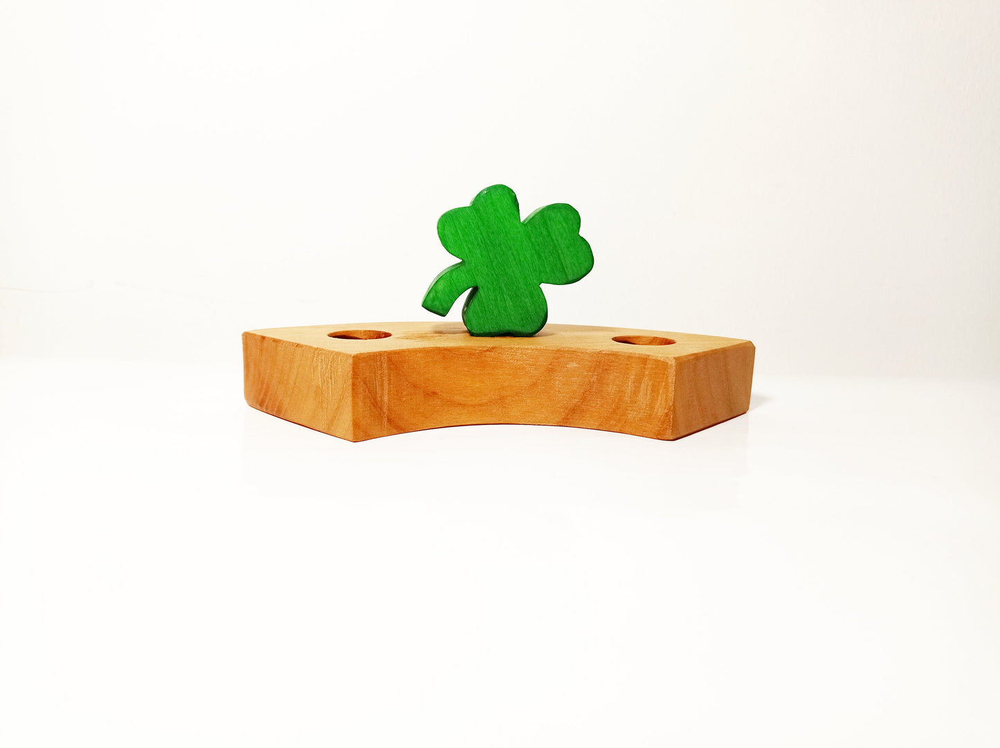 shamrock birthday ring ornament, irish celebration ring ornament, waldorf ring ornament, st Patrick's waldorf, waldorf irish decoration,