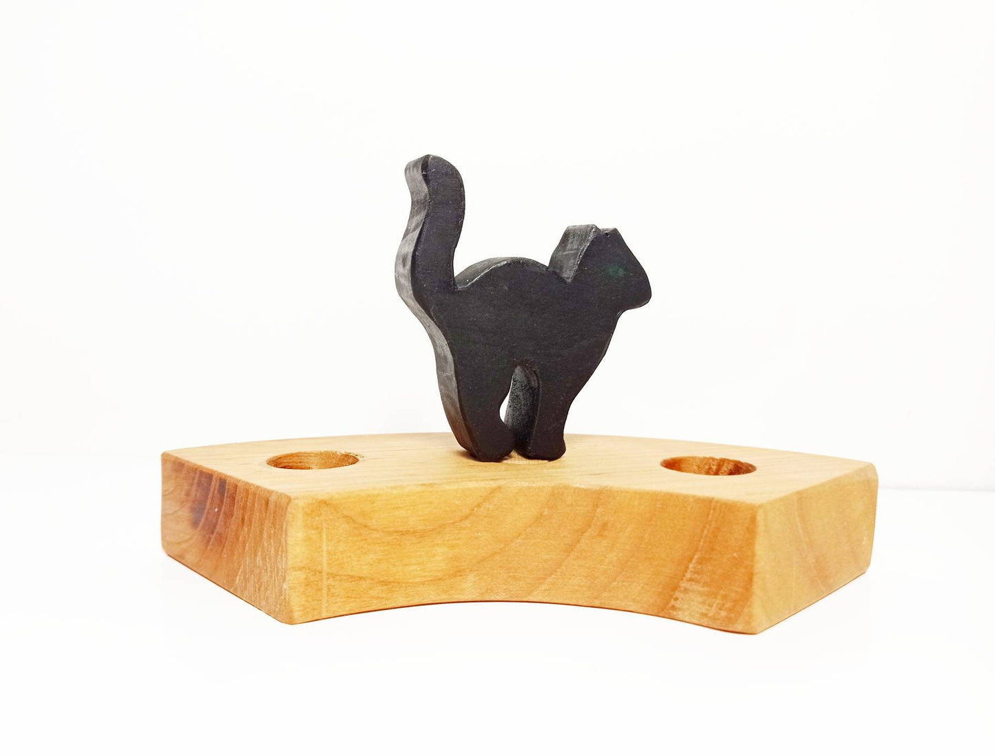 Black cat celebration ring ornament