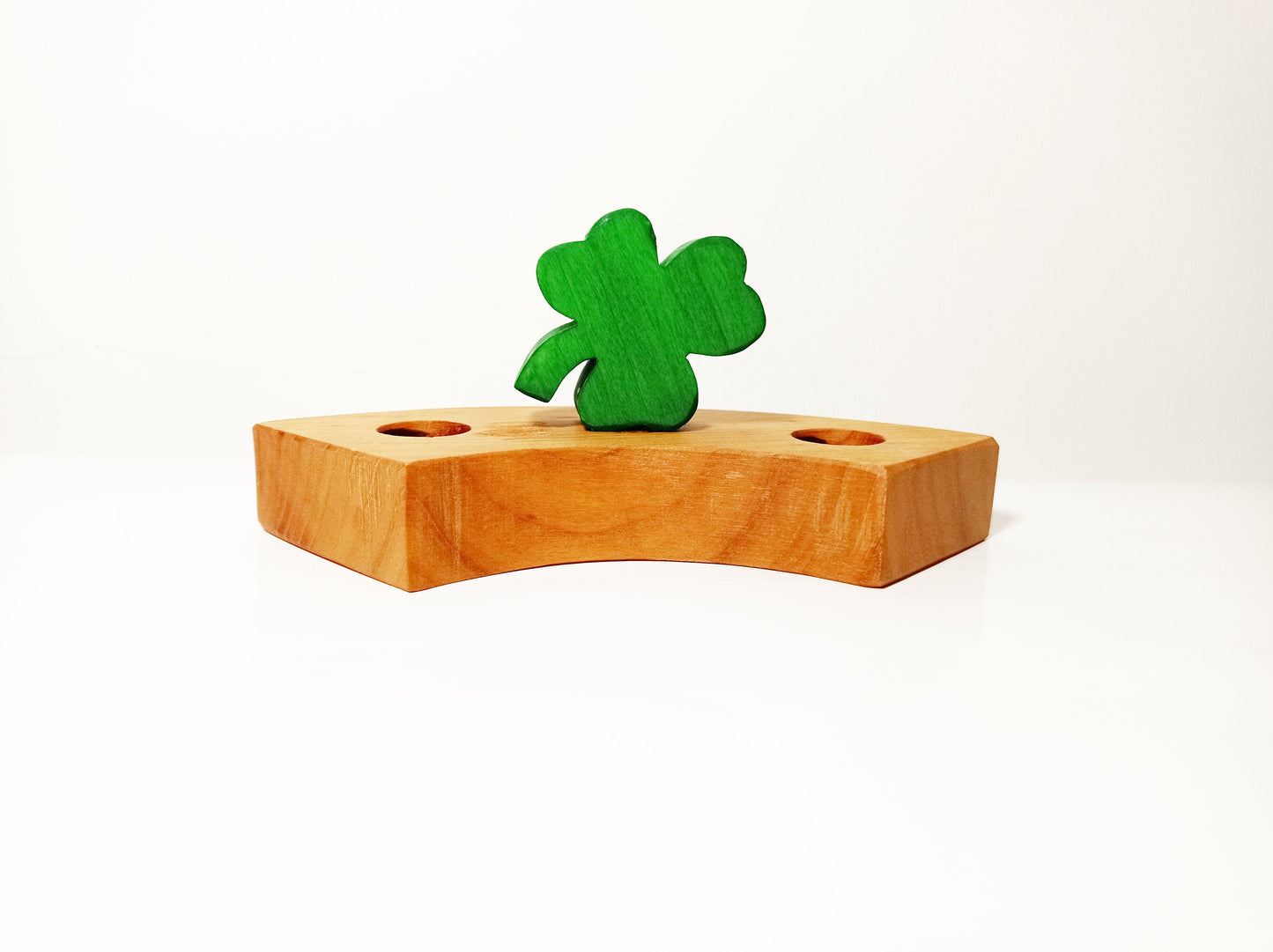 shamrock birthday ring ornament, irish celebration ring ornament, waldorf ring ornament, st Patrick's waldorf, waldorf irish decoration,