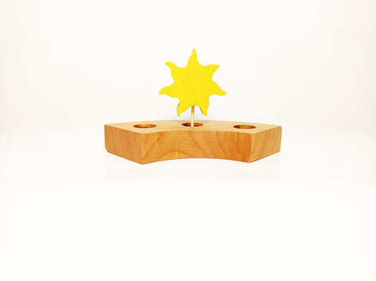 Sun birthday ring ornament, sun waldorf decoration, waldorf ring ornament, waldorf decoration, birthday ring decoration, celebration ring