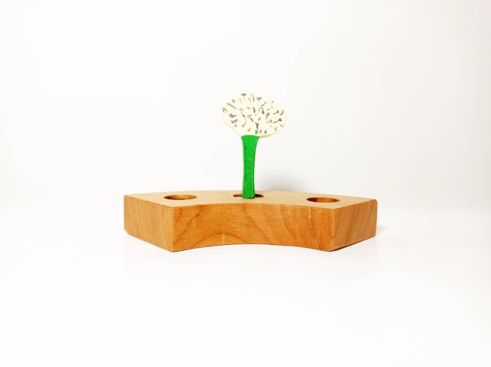 Dandelion celebration birthday ring ornament, waldorf birthday ring decoration, seasonal table decoration, waldorf flower ring ornament