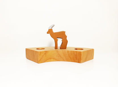 Antelope waldorf birthday celebration ring ornament