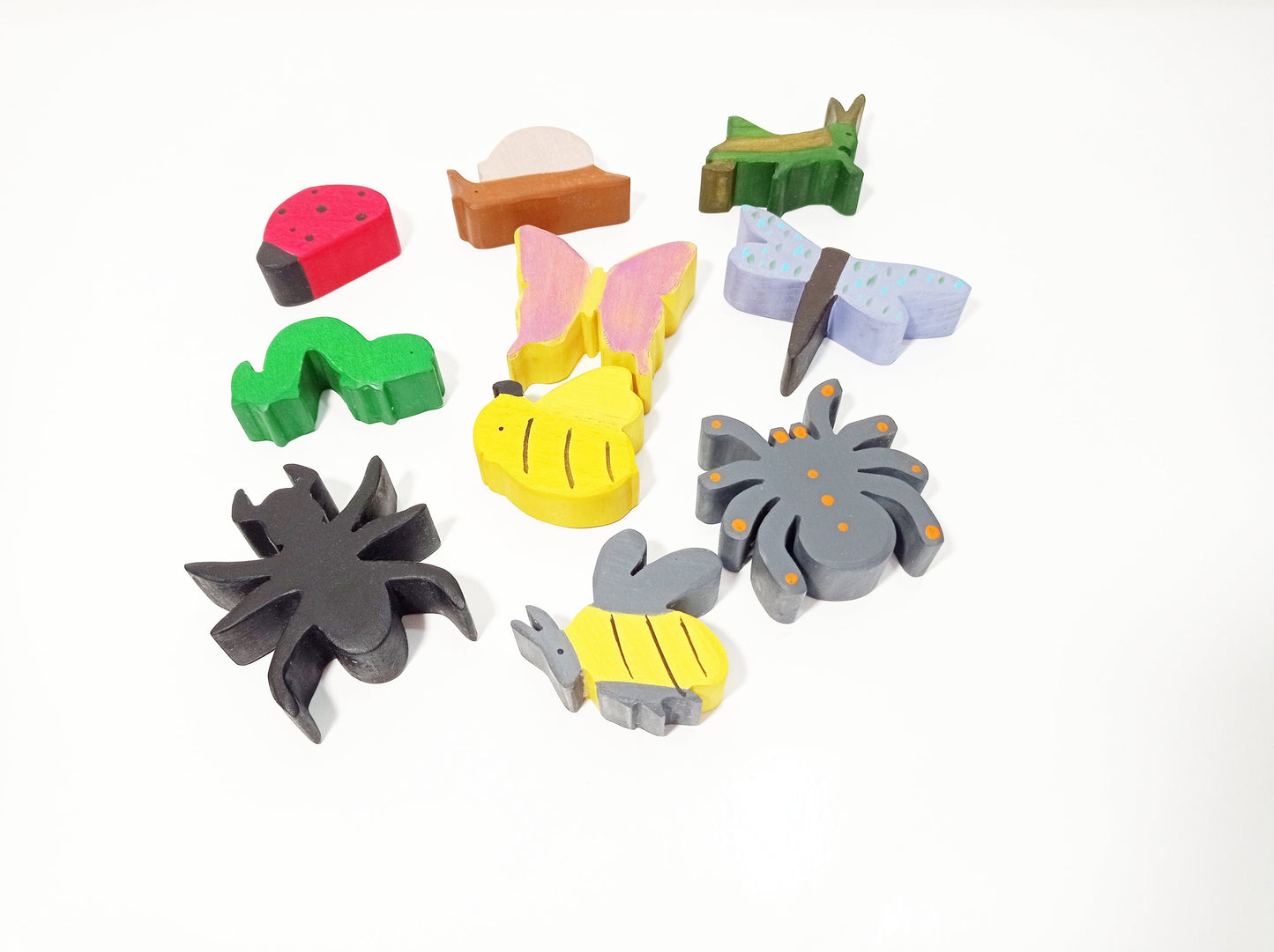 Bugs wooden toy set