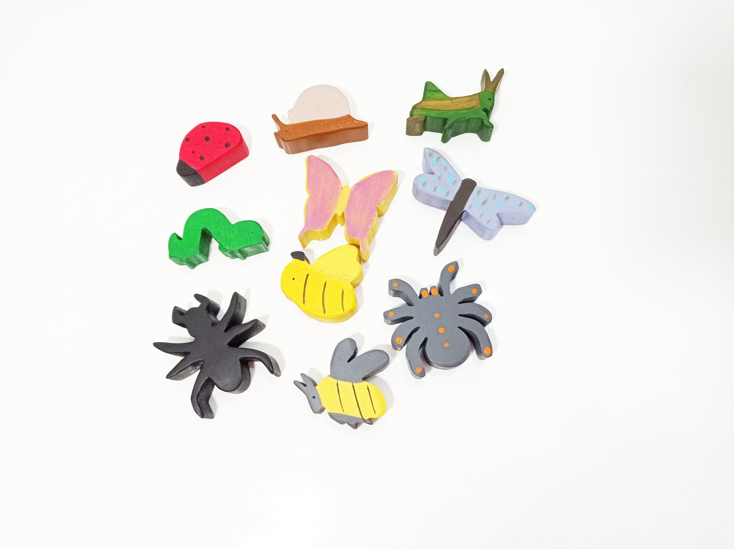 Bugs wooden toy set