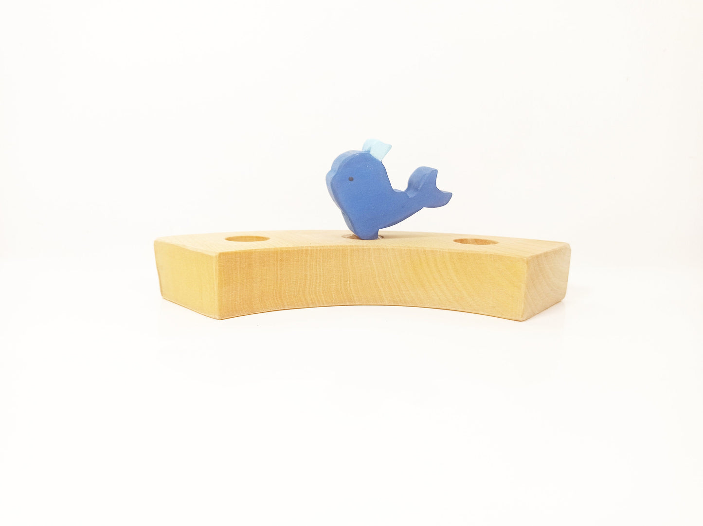 Blue whale waldorf celebration ornament