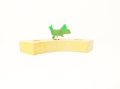 Grasshopper celebration ring ornament, waldorf birthday ring decoration ornament, seasonal table decor, waldorf bugs ornament, jaar ring