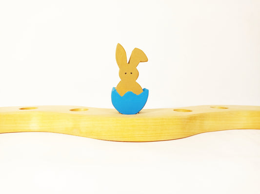 Bunny in Easter egg celebration ring ornament