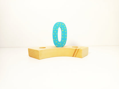 Number 0 birthday ring ornament, waldorf ring ornament, waldorf decoration, birthday ring, birthday decorations, waldorf numbers, jaar ring