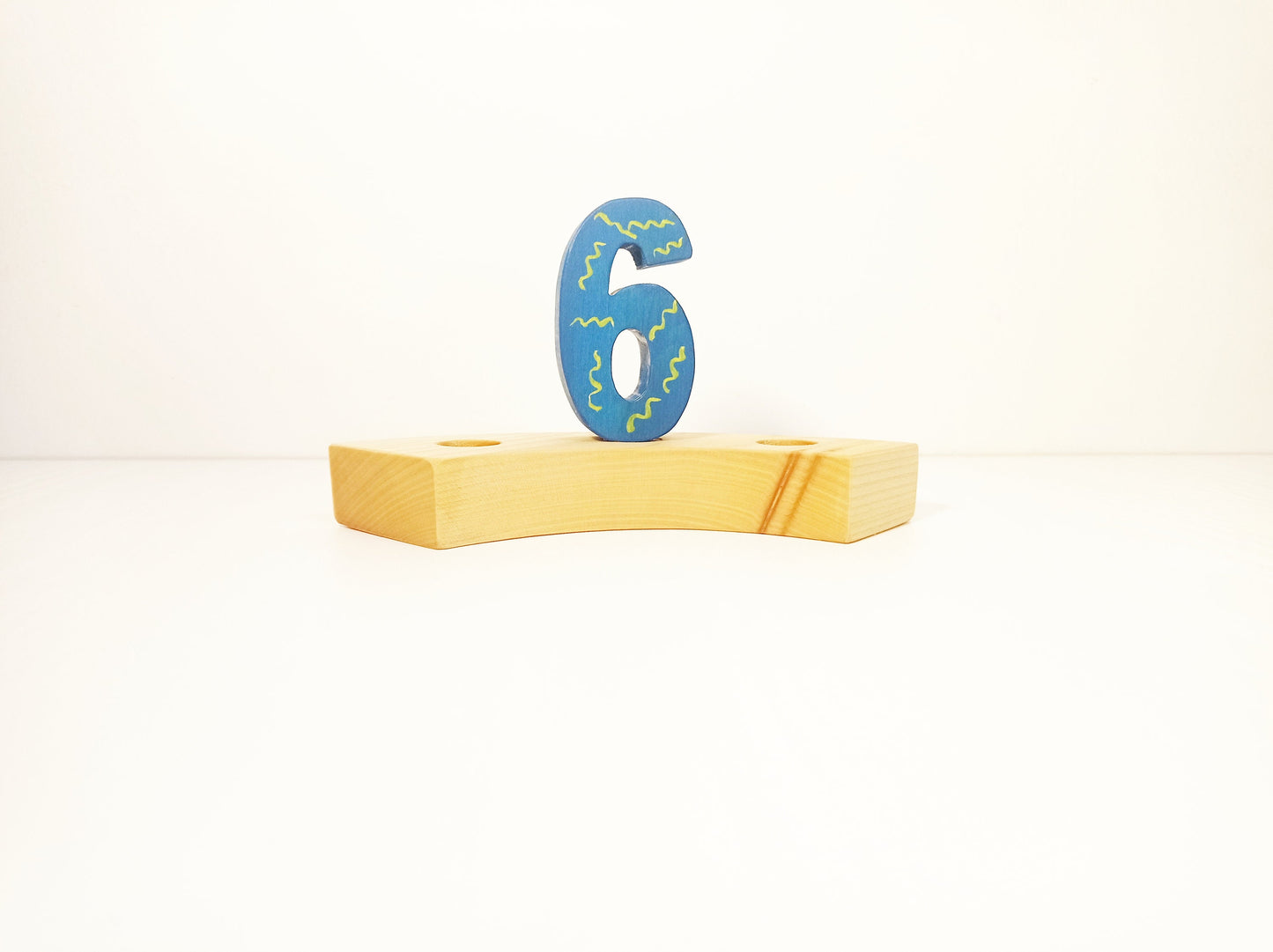 Waldorf number 6 birthday ring ornament, waldorf ring ornament, waldorf decoration, birthday ring, birthday decorations, waldorf numbers