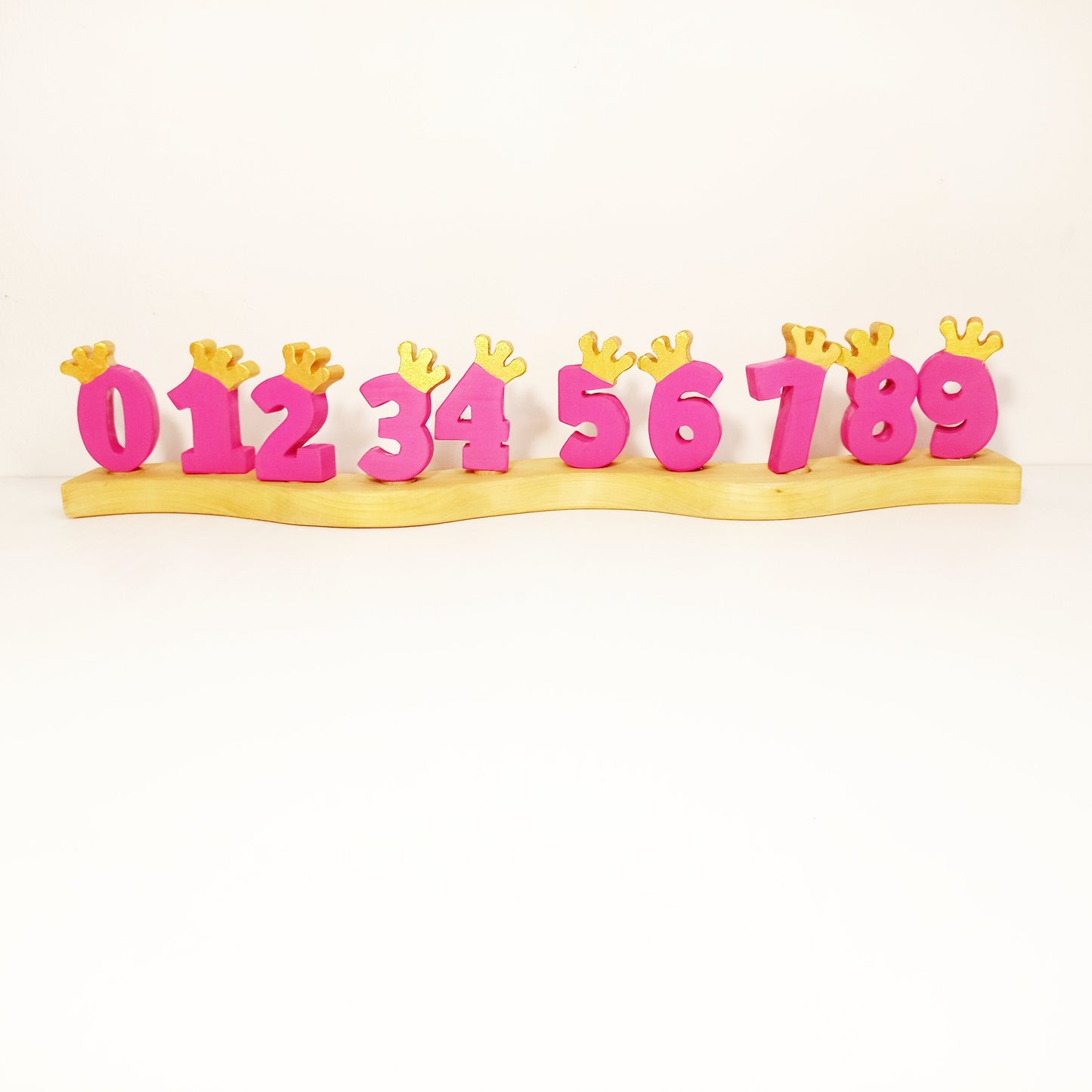 10 waldorf numbers birthday ring ornament set