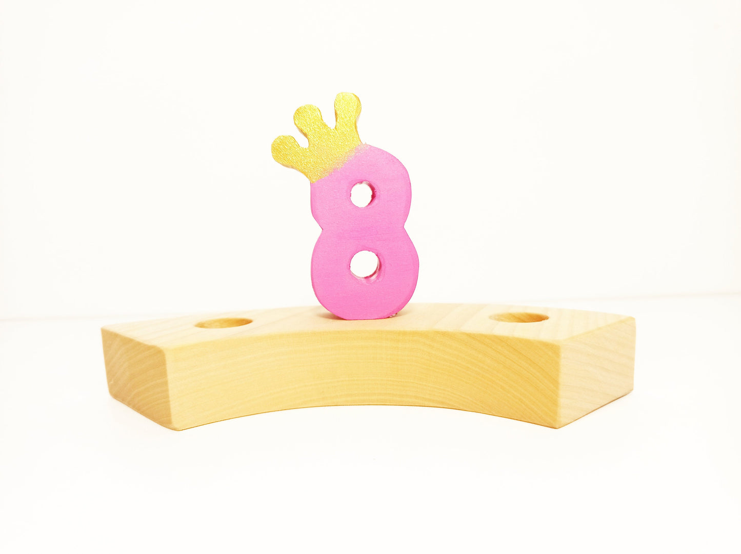 Number 8 birthday ring ornament, waldorf ring ornament, waldorf decoration, birthday ring, birthday decorations, waldorf numbers, jaar ring