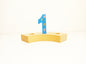 Flower number 1 birthday ring ornament, waldorf ring ornament, waldorf decoration, birthday ring, birthday decorations, waldorf numbers