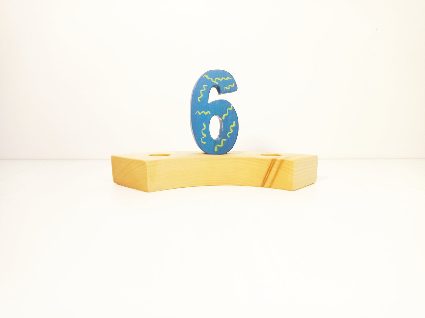 Waldorf number 6 birthday ring ornament, waldorf ring ornament, waldorf decoration, birthday ring, birthday decorations, waldorf numbers