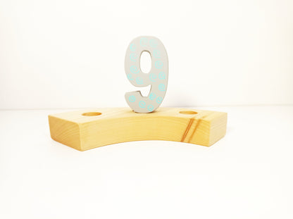 Waldorf number 9 birthday ring ornament, waldorf ring ornament, waldorf decoration, birthday ring, birthday decorations, waldorf numbers