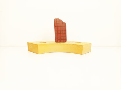 Chocholate bar celebration ring ornament, birthday ring ornament decoration chocholate, seasonal table decoration, waldorf inspired birthday