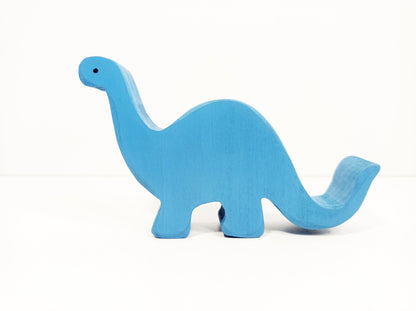 Brontosaur dinosaur wooden toy