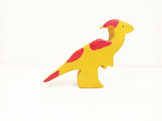 Parasaurolophus wooden toy, wooden dinosaur toy, waldorf animals, prehistoric animals, gift for toddlers and kid, eco friendly toy kids gift