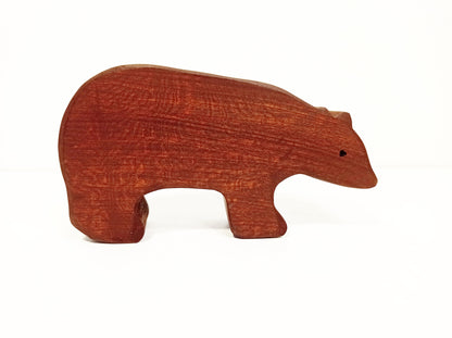 Brown bear  wooden waldorf inspired toy