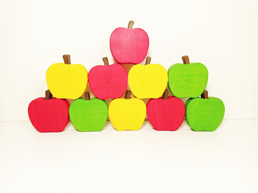 Apple stacker wooden stacker toy