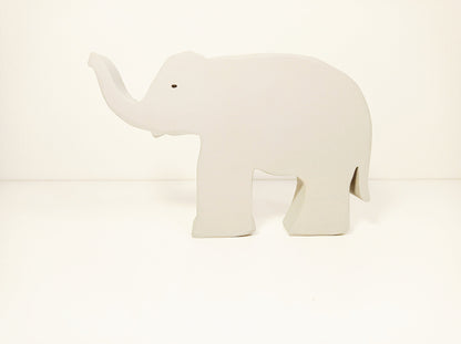 Elephant with trunk up wooden toy, waldorf inspired wooden toy, birthday and christmas gift for kids and toddlers, handmade wooden toys