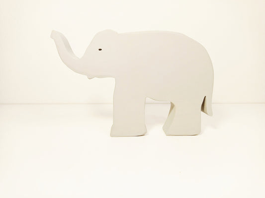 Elephant with trunk up wooden toy, waldorf inspired wooden toy, birthday and christmas gift for kids and toddlers, handmade wooden toys