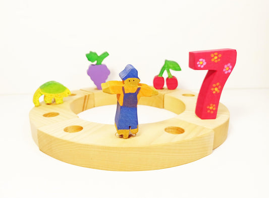 5 waldorf celebration ring ornaments of choice, waldorf birthday ring, waldorf spiral, celebration, waldorf inspired, celebration ring