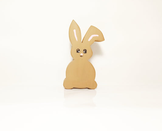 Bunny wooden toy, easter bunny wooden decoration, rabbit wooden toy, easter gift for kids, wooden easter inspired toy, wooden bunny