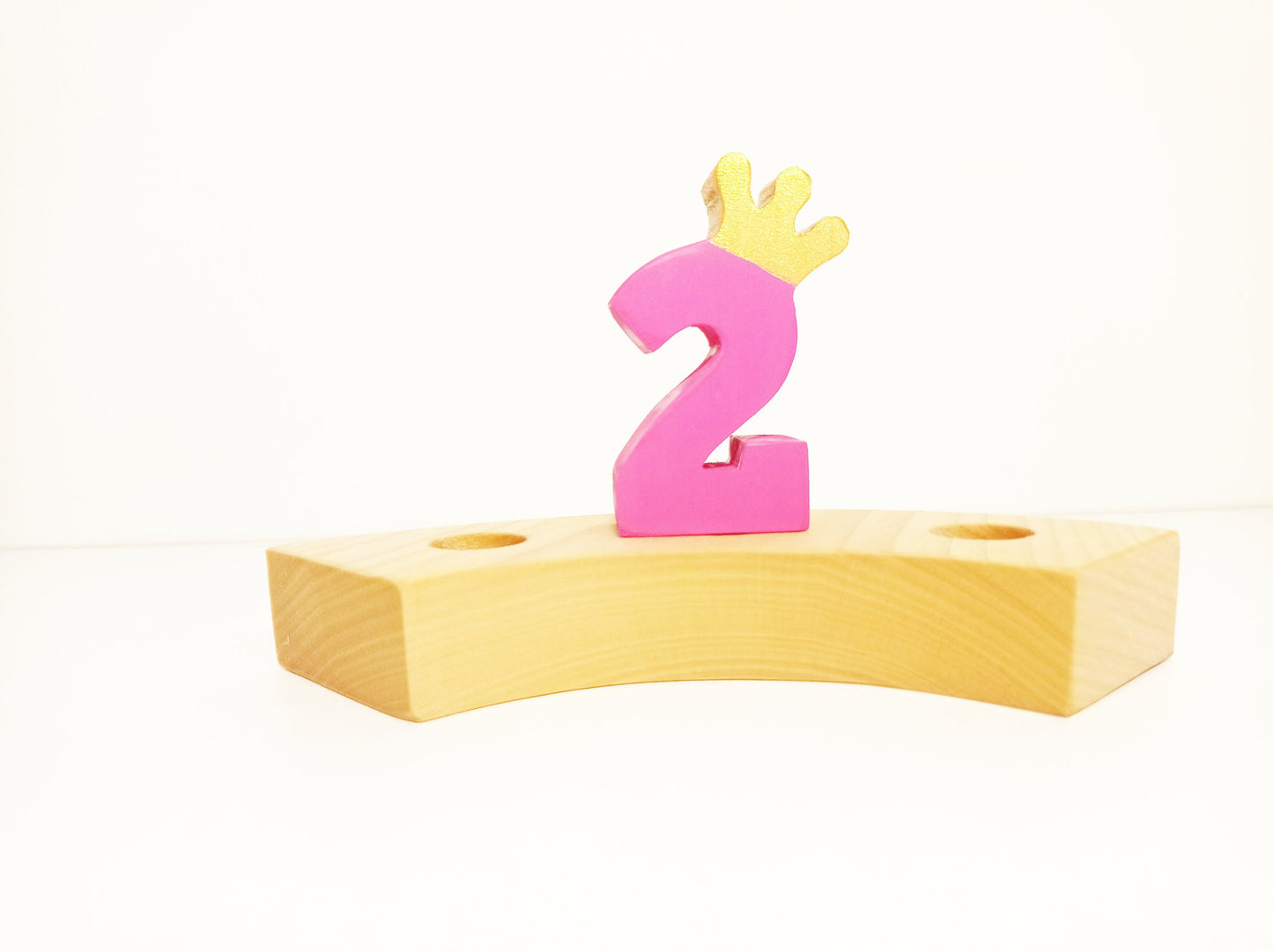 Number 2 birthday ring ornament, waldorf ring ornament, waldorf decoration, birthday ring, birthday decorations, waldorf numbers, jaar ring