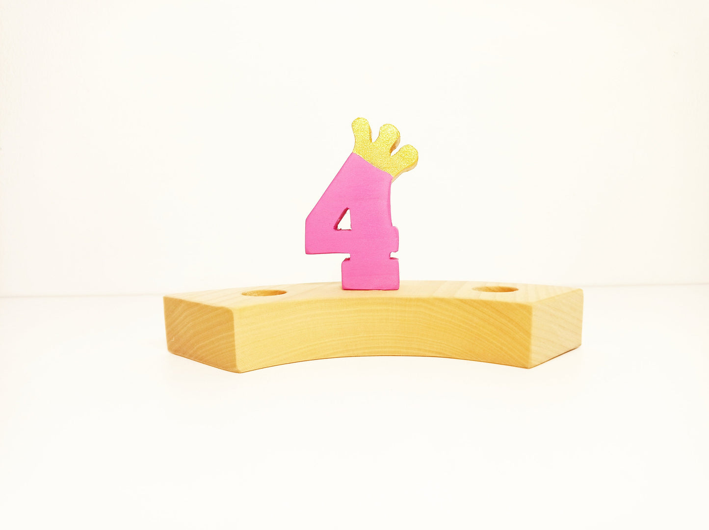 Number 4 birthday ring ornament, waldorf ring ornament, waldorf decoration, birthday ring, birthday decorations, waldorf numbers, jaar ring