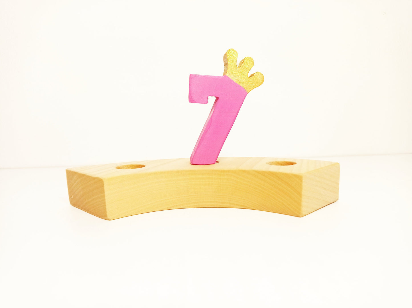 Number 7 birthday ring ornament, waldorf ring ornament, waldorf decoration, birthday ring, birthday decorations, waldorf numbers, jaar ring