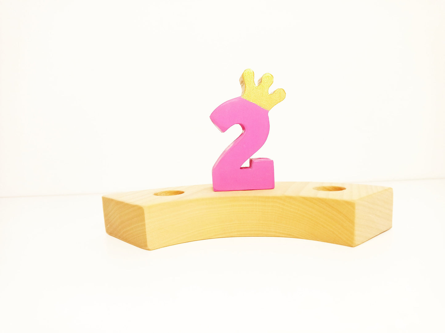 Number 2 birthday ring ornament, waldorf ring ornament, waldorf decoration, birthday ring, birthday decorations, waldorf numbers, jaar ring