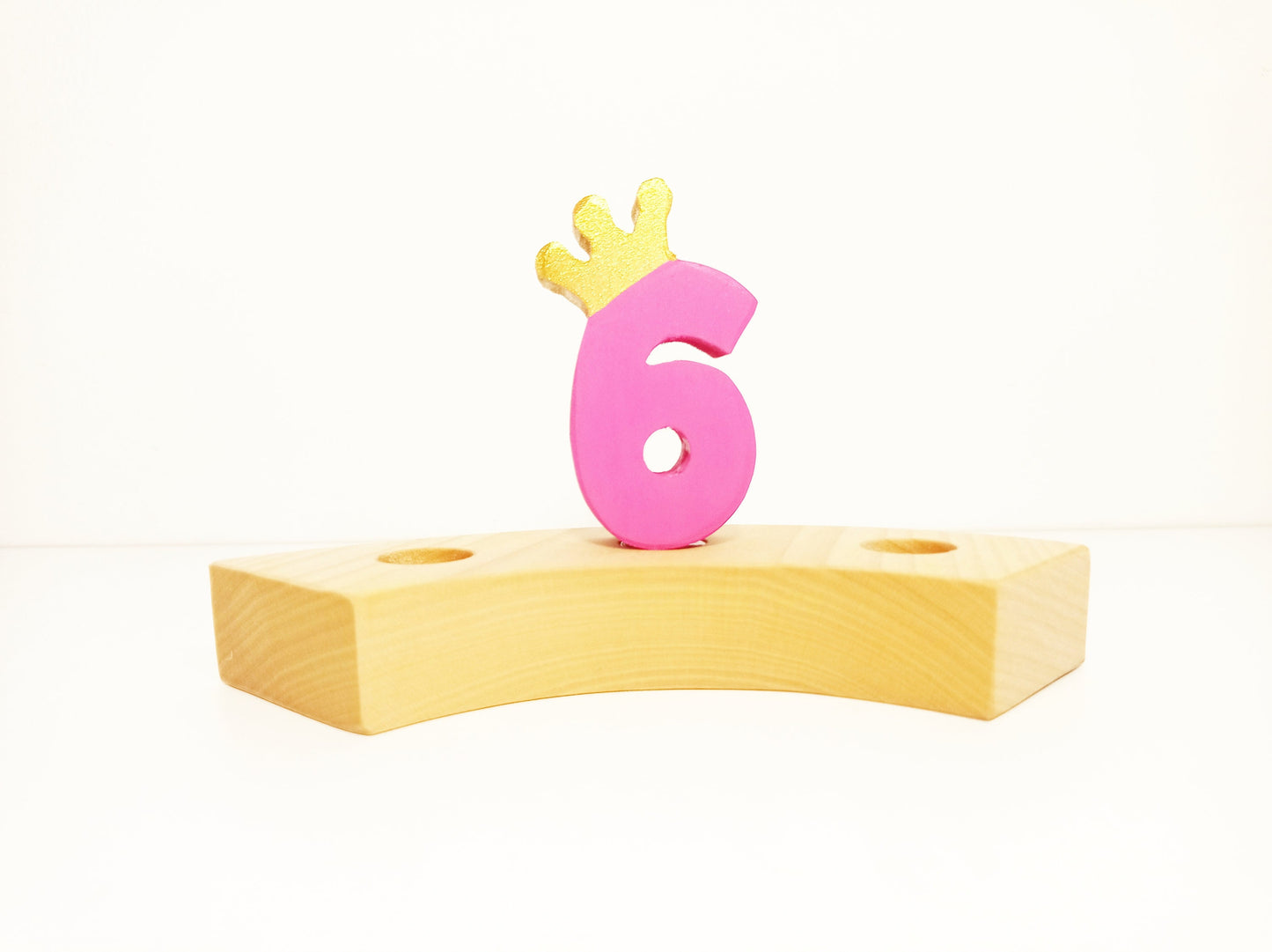 Number 6 birthday ring ornament, waldorf ring ornament, waldorf decoration, birthday ring, birthday decorations, waldorf numbers, jaar ring