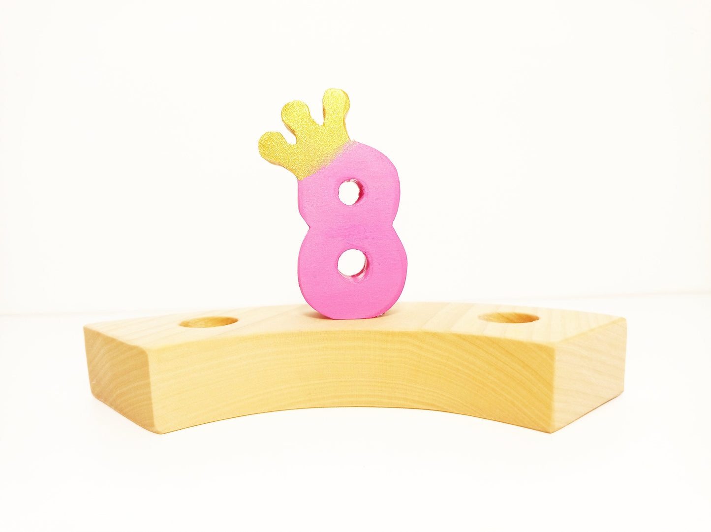 Number 8 birthday ring ornament, waldorf ring ornament, waldorf decoration, birthday ring, birthday decorations, waldorf numbers, jaar ring