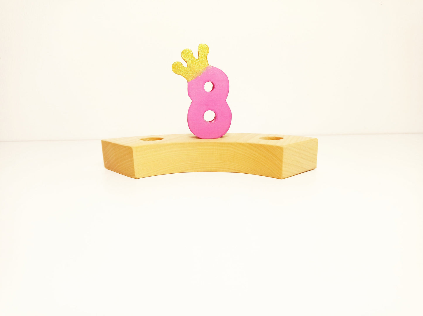 Number 8 birthday ring ornament, waldorf ring ornament, waldorf decoration, birthday ring, birthday decorations, waldorf numbers, jaar ring