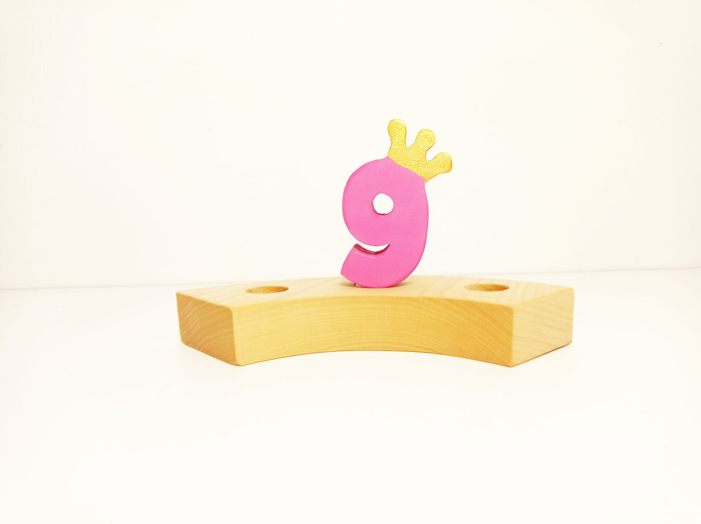 Number 9 birthday ring ornament, waldorf ring ornament, waldorf decoration, birthday ring, birthday decorations, waldorf numbers, jaar ring